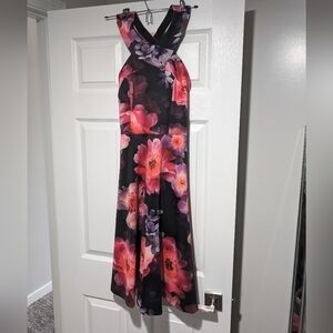 Floral Midi A-line Dress